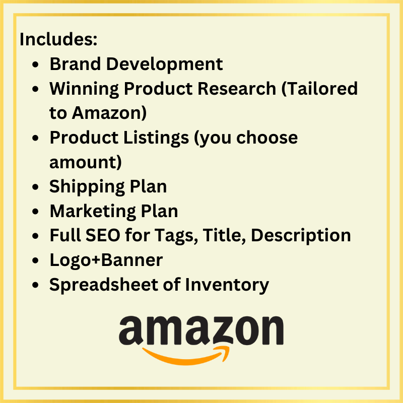 Amazon Seller Business Package (Dropship)