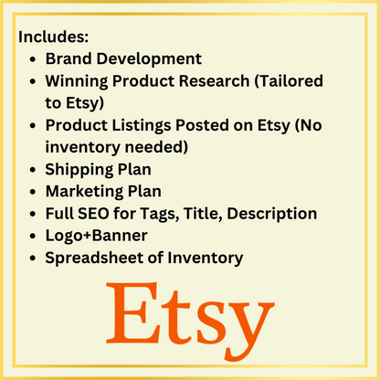 Etsy Business Package (Dropship)