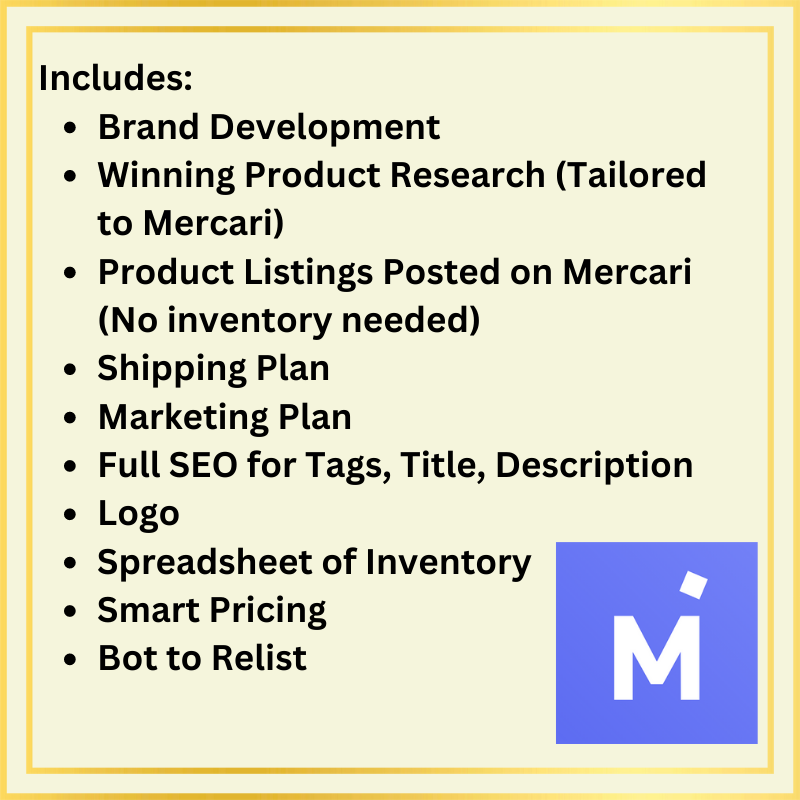 Mercari Business Package (Dropship)